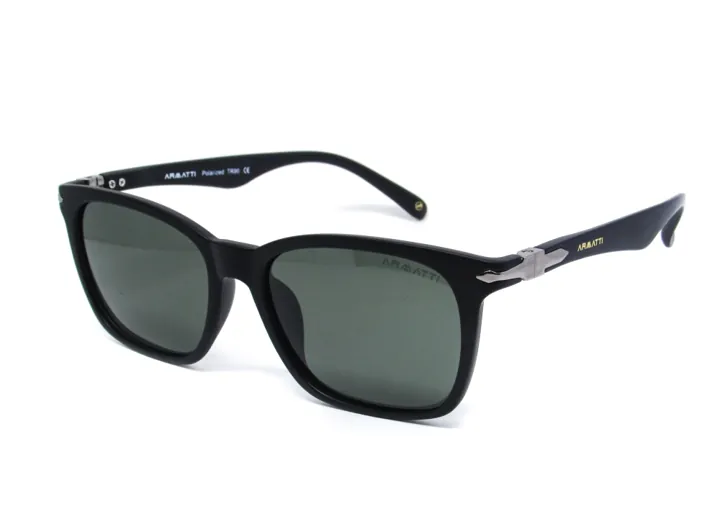 Óculos de sol polarizado Armatti — Preto fosco com lentes polarizadas que cortam o reflexo.