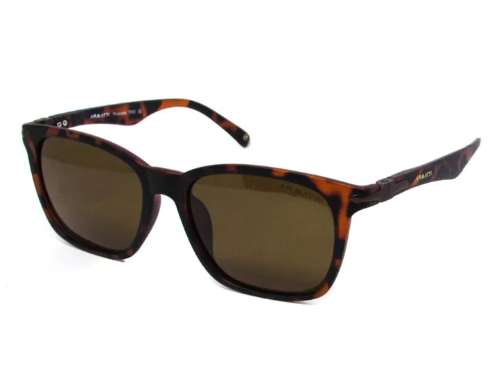 Óculos de sol polarizado Armatti tartaruga — Tartaruga clássico com lentes marrons polarizadas.